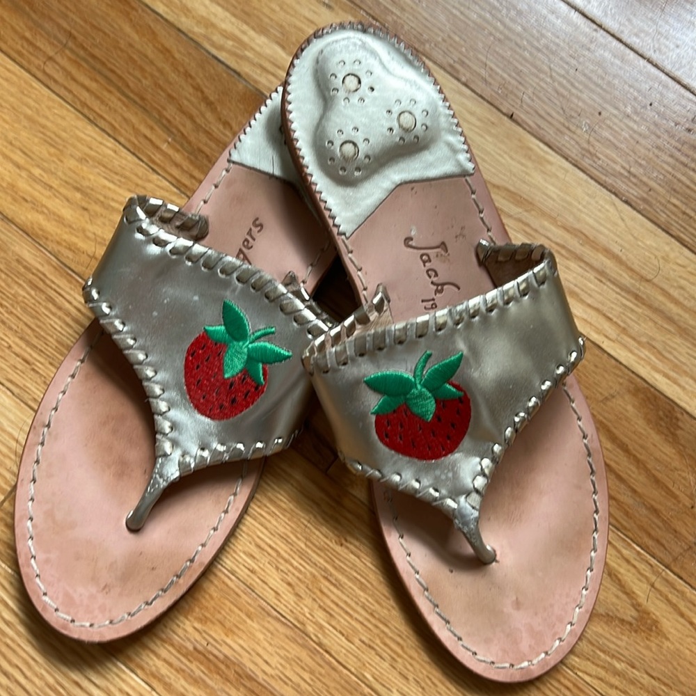 HTF/Rare Jack Rogers Strawberry Sandals
